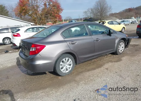 2012 Honda Civic Lx z USA, uszkodzony, nr VIN 19XFB2F52CE086877